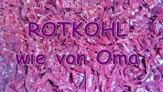 Kochen für Anfänger  Rotkohl wie von Oma [upl. by Netloc176]