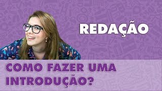 Prof Pamba Como fazer uma introdução  Redação 5 [upl. by Clothilde]