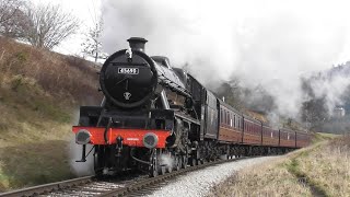 LMS Jubilee 45690 Leander  KWVR  30742 Charters  6th March 2023 [upl. by Bedwell432]