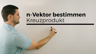 nVektor bestimmen mit Kreuzprodukt Vektorprodukt Vektorgeometrie  Mathe by Daniel Jung [upl. by Orvah]