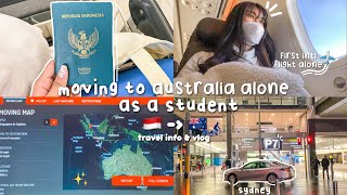 moving to australia alone from indonesia as a student 🇮🇩🇦🇺  travel info  vlog 2022 [upl. by Roanna117]