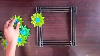 beautiful frame wall hanging craftspapersheetcrafts [upl. by Aural]