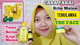 CARA PAKAI KRIM MALAM TEMULAWAK THE FACE [upl. by Hermine]