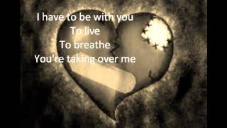 Evanescence Taking Over Me lyrics [upl. by Knowling]