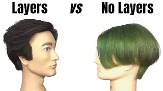 Layers vs No Layers Haircut  TheSalonGuy [upl. by Alfi]