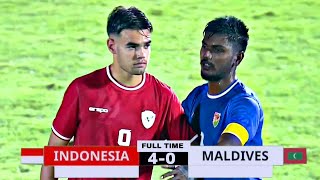 FULL HIGHLIGHT INDONESIA U20 VS MALDIVES U20  KUALIFIKASI PIALA ASIA U20  Fans Camera [upl. by Licht]