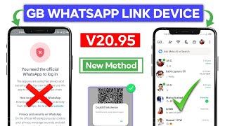 GB Whatsapp Link Device New Method Solution 2024  GB Whatsapp Login Problem Solution [upl. by Yendahc679]