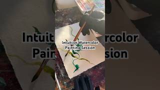 Intuitive Watercolor Painting on Paper watercolor watercolorpainting art painting intuitiveart [upl. by Cypro485]