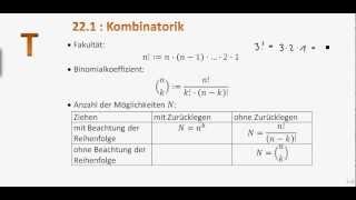 221 T Kombinatorik [upl. by Moffitt]