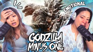 THIS BROKE US 😭 Our First Time Watching GODZILLA MINUS ONE 2023  Reaction amp Review [upl. by Enneira]