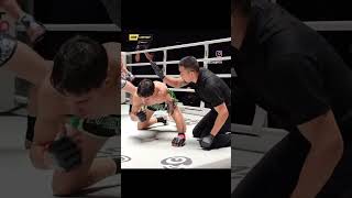 Prajanchai knocks out Joseph Lasiri with brutal elbow 😯 onefridayfights onelumpinee [upl. by Htebsil422]