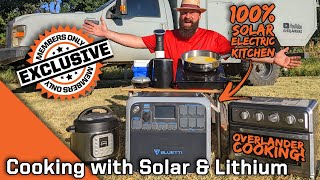 OffGrid Cooking with Solar Electric  Bluetti AC200P Review All in one LiFePo4 Battery Solution [upl. by Bone]