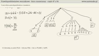 Prawdopodobieństwo warunkowe  kurs rozszerzony [upl. by Falo]