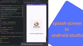 Splash Screen  Android Studio Tutorial  with tech 17 [upl. by Carlisle]