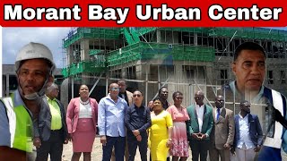 Prime Minister Andrew Holness Tours Morant Bay Urban Center Said To Finish September 2024 [upl. by Malorie]