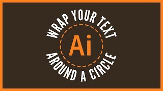 Wrap Text Around A Circle with Adobe Illustrator  Beginner Tutorial [upl. by Bascio]