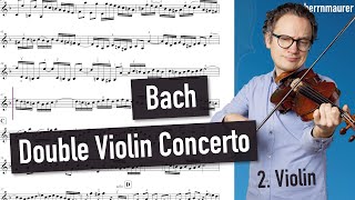 Bach Double Violin Concerto 2 Violin NEW 2022 [upl. by Moscow]