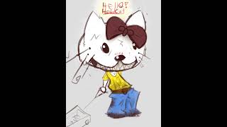 Hello Hoodcat  SpeedpaintStorytime art drawing storytime story hellokitty cute [upl. by Arot]