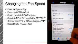 Wolff Bros Supply Tech Tips Symbio Plenum Fan Settings [upl. by Luci]