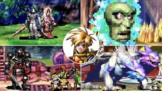 Golden Sun  All Bosses [upl. by Nylatsyrk]