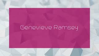 Genevieve Ramsey  appearance [upl. by Lledroc]