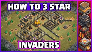 How To 3 Star Invaders Clash of Clans  Invaders COC  In Hindi [upl. by Etnoid836]