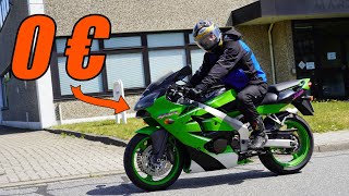 Kunde SCHENKT uns ein Motorrad  Kawasaki ZX6 R [upl. by Saiff551]