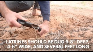 How to Dig a Latrine for a Large Group Leave No Trace Skills Series [upl. by Lrem]