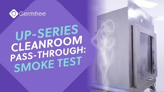 Germfree UP Series Cleanroom Pass Through Box Smoke Test [upl. by Irrok]