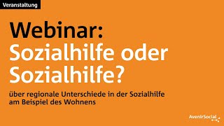 Webinar Sozialhilfe oder Sozialhilfe [upl. by Horten804]