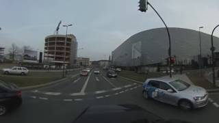 360 GradVideo Fahrt durch den Kreisverkehr am Limbecker Platz [upl. by Nuahsad]