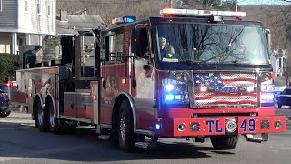 Valhalla FD Tower Ladder 49 amp Engine 84 Responding [upl. by Analli]