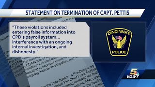 Longtime Cincinnati police officer dismissed from job after internal investigation [upl. by Ziwot]