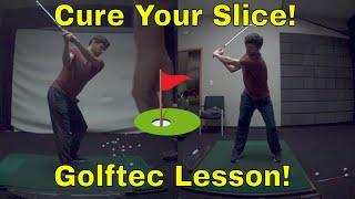 GolfTec Swing Analysis How to Cure Your Slice and Hit a Draw Explained At GolfTec Lesson [upl. by Solly]