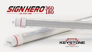 Sign Hero 360° and 180° LED Sign Tubes [upl. by Ihsoyim393]