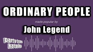 John Legend  Ordinary People Karaoke Version [upl. by Joachima]