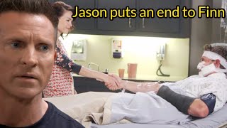 General Hospital Shocking Spoilers Jason puts an end to Finn protecting Liz amp Violet [upl. by Adnorat]