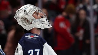 Connor Hellebuyck Highlights  “Blame” [upl. by Noffets189]