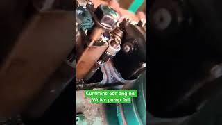 Cummins 6bt engine water pump fail ⚙️ [upl. by Tallou]