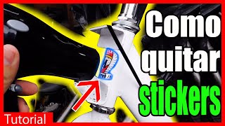 Como quitar stickers o calcomanias  Tutorial [upl. by Sivrup]