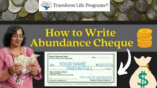 ABUNDANCE CHEQUE English Version  MONEY  UNIVERSE money universe abundacecheque [upl. by Eselahc]