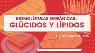 TRANSMISIÓN EN VIVO  BIOMOLÉCULAS ORGÁNICAS I GLÚCIDOS Y LÍPIDOS [upl. by Olsewski180]