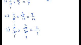 MF3 Multiplication of Fractions Shortcut [upl. by Corydon]