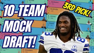 Best Strategy For The Third Pick Full PPR Mock Draft [upl. by Canotas]