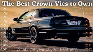 The Best Crown Victorias to Own  By The Year  Whats the Year of Your Panther [upl. by Aloisius]