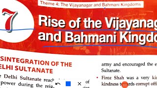 ICSE class 7 history chapter 7 Rise of the Vijaynagar and Bahmani Kingdoms [upl. by Nnaytsirk]