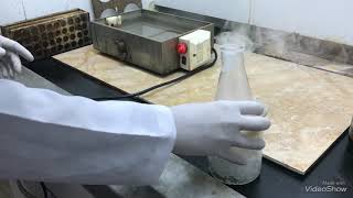 Sulfanilamide synthesis step 1 synthesis of pacetamidobenzene sulfonyl chloride practical [upl. by Aham504]