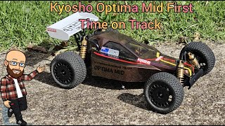 Kyosho Optima Mid First Time on Track [upl. by Nnyroc]