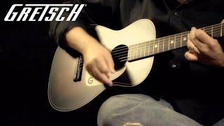 Jon Rauhouse on the Gretsch G9500 Jim Dandy 24 Flat Top  Featured Demo  Gretsch Guitars [upl. by Aidnama]