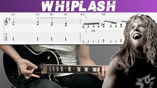 METALLICA  WHIPLASH Guitar cover with TAB  Lesson [upl. by Sikata982]